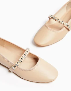 FEMME BERSHKA New*Ballerines à brides avec décoration