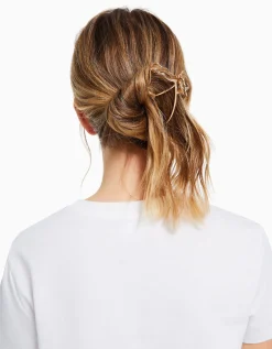 FEMME BERSHKA Accessoires cheveux*Barrette métallique dée papillon