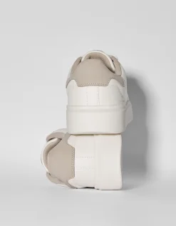 HOMME BERSHKA Basiques*Baskets bi-matière homme