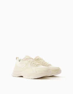 FEMME BERSHKA Baskets*Baskets bimatière mesh