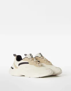 FEMME BERSHKA Baskets*Baskets bimatière mesh