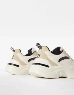FEMME BERSHKA Baskets*Baskets bimatière mesh