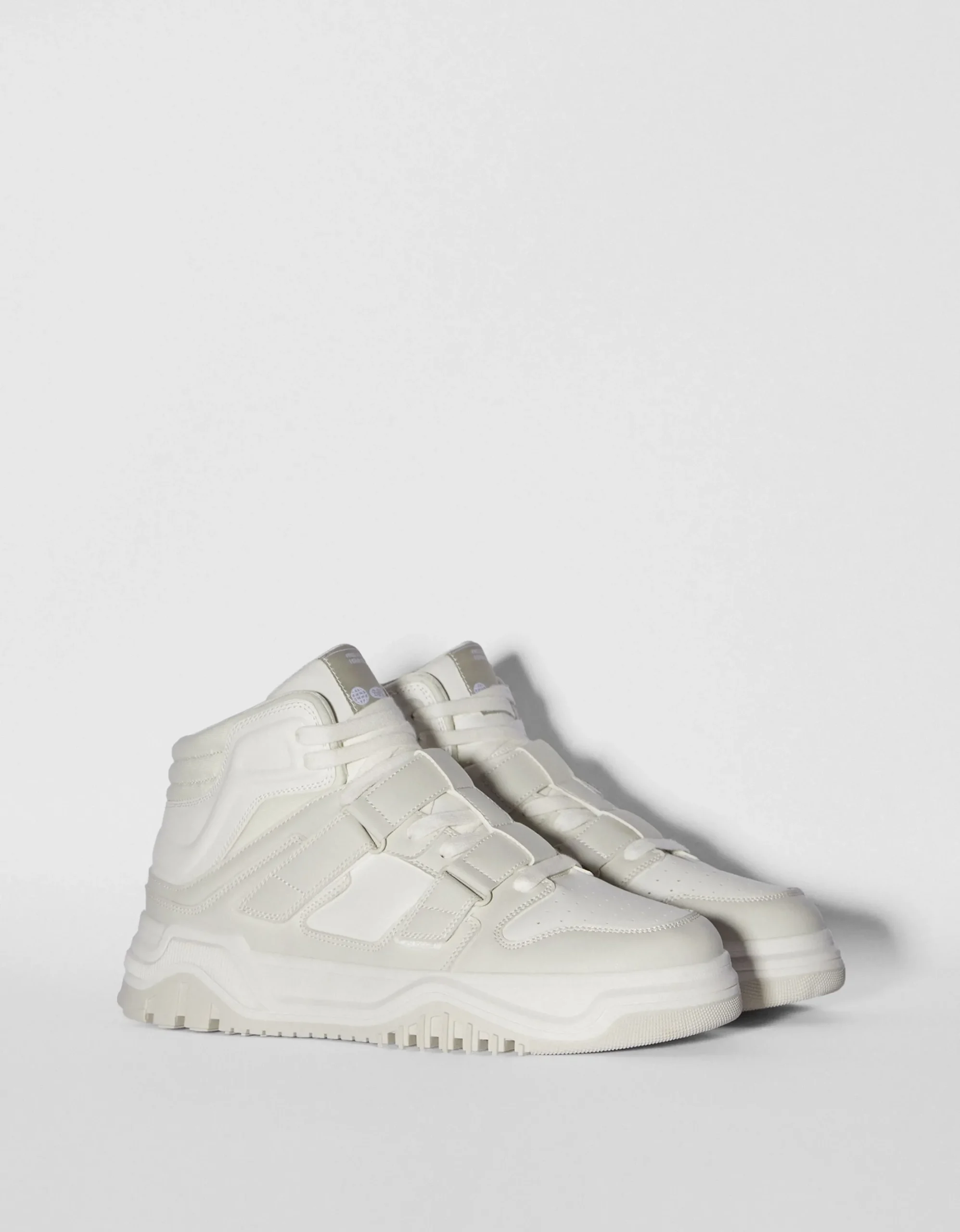 HOMME BERSHKA Bottines*Baskets montantes à scratch homme