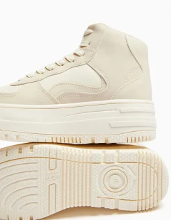 FEMME BERSHKA Survêtement*Baskets montantes bimatière