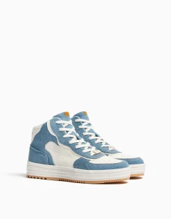 FEMME BERSHKA Chaussures*Baskets montantes contraste