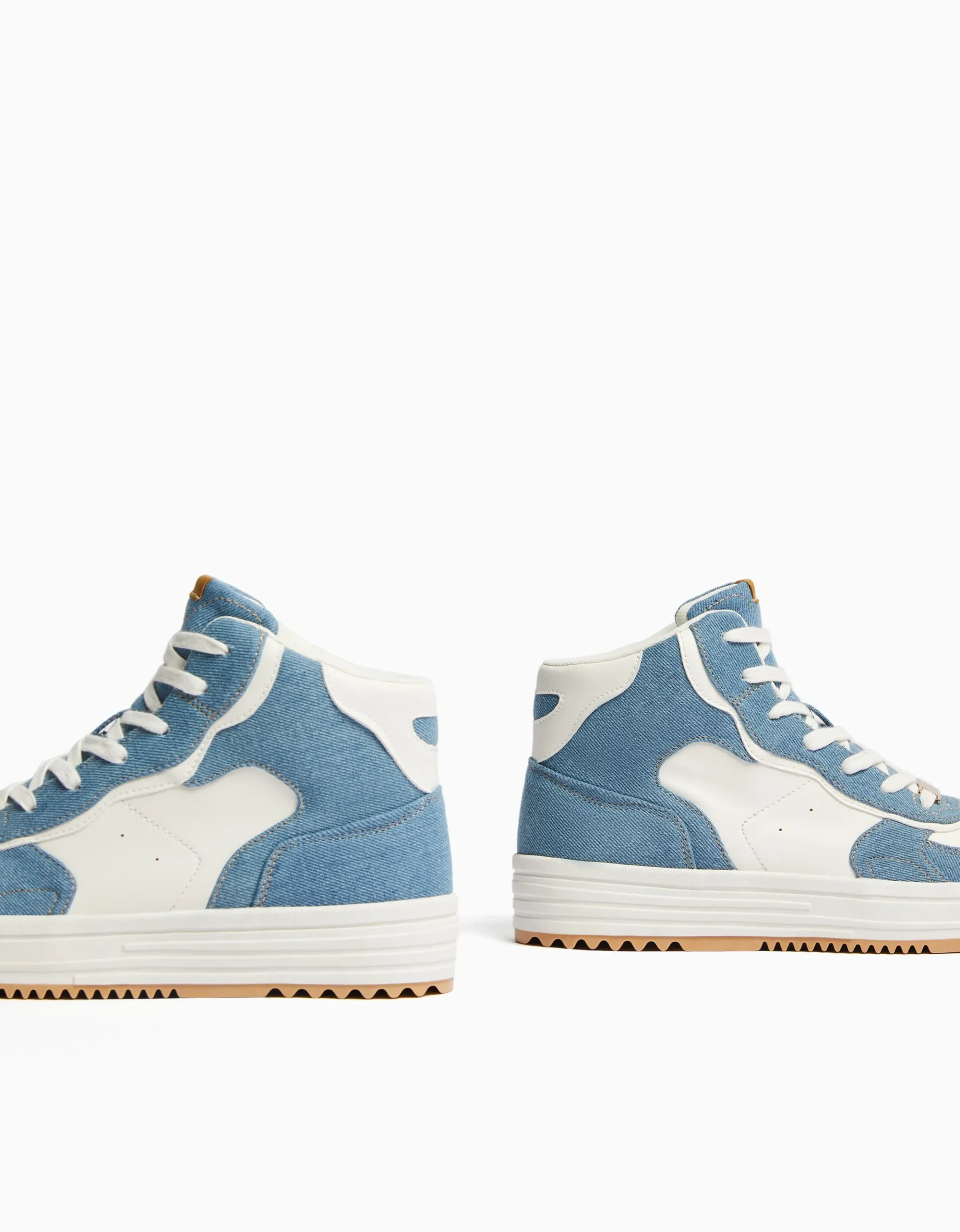 FEMME BERSHKA Chaussures*Baskets montantes contraste