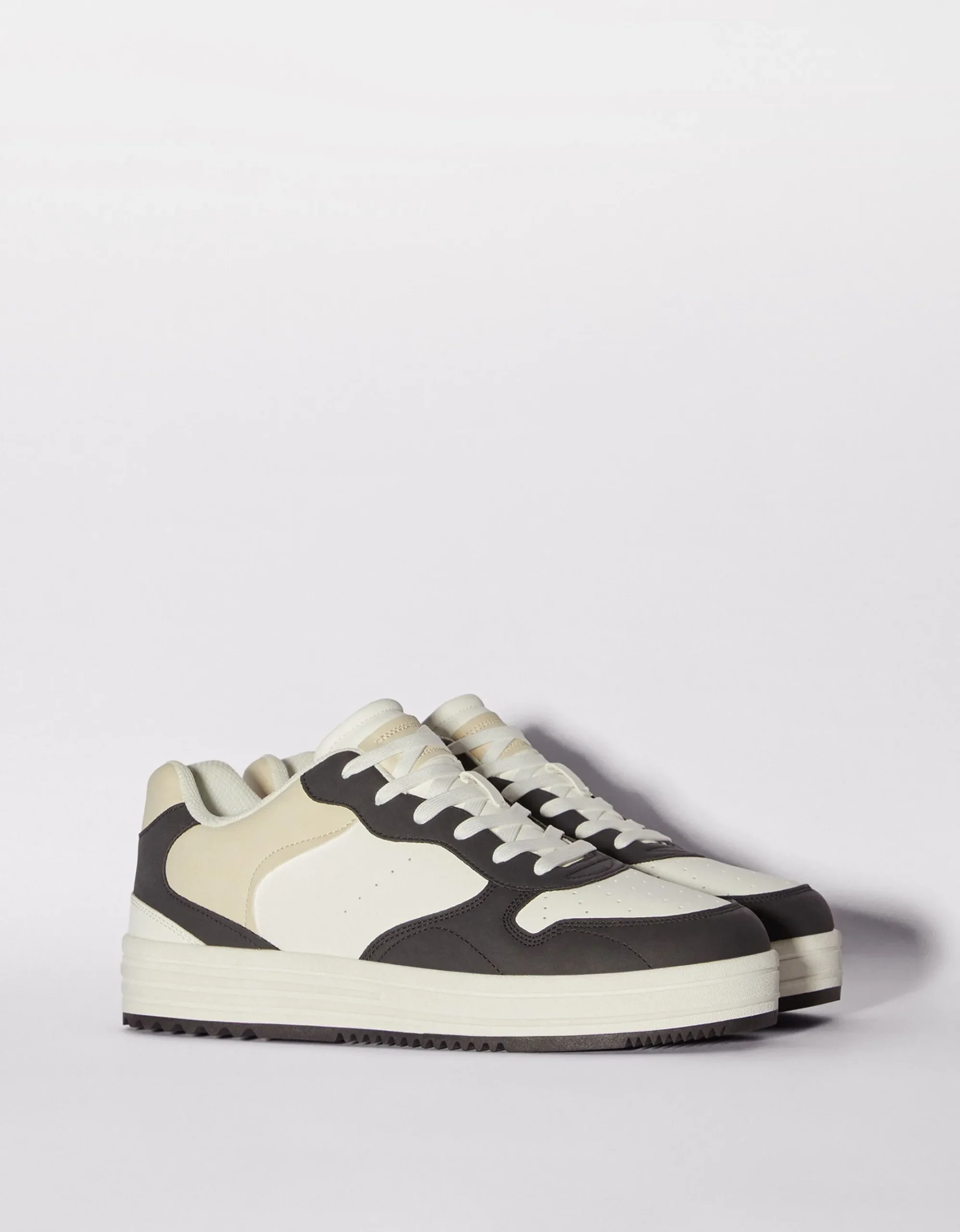 HOMME BERSHKA Basiques*Baskets multi-couches homme