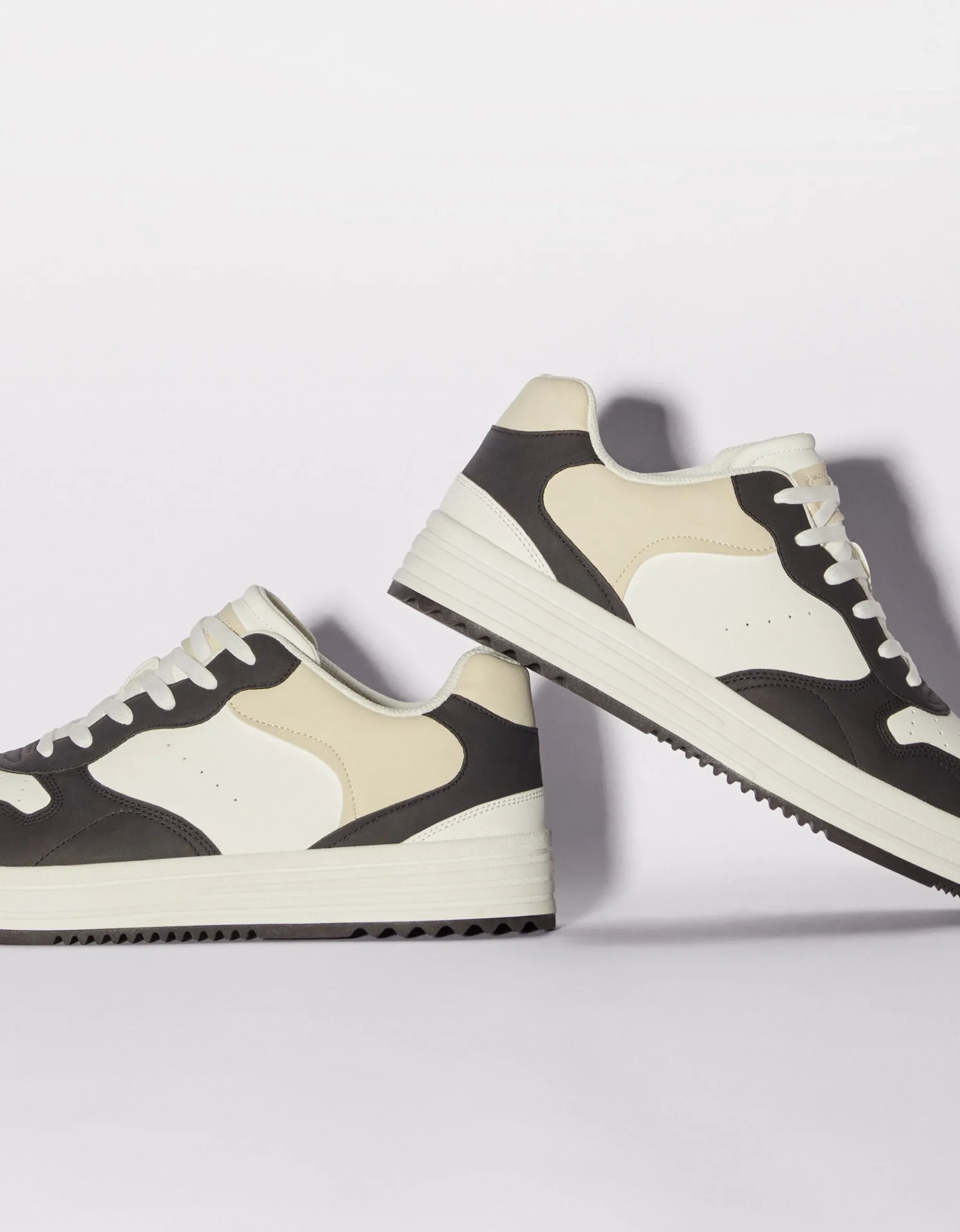 HOMME BERSHKA Basiques*Baskets multi-couches homme