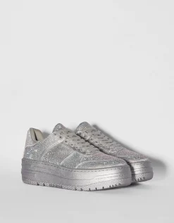 FEMME BERSHKA Baskets*Baskets plateforme avec brillants