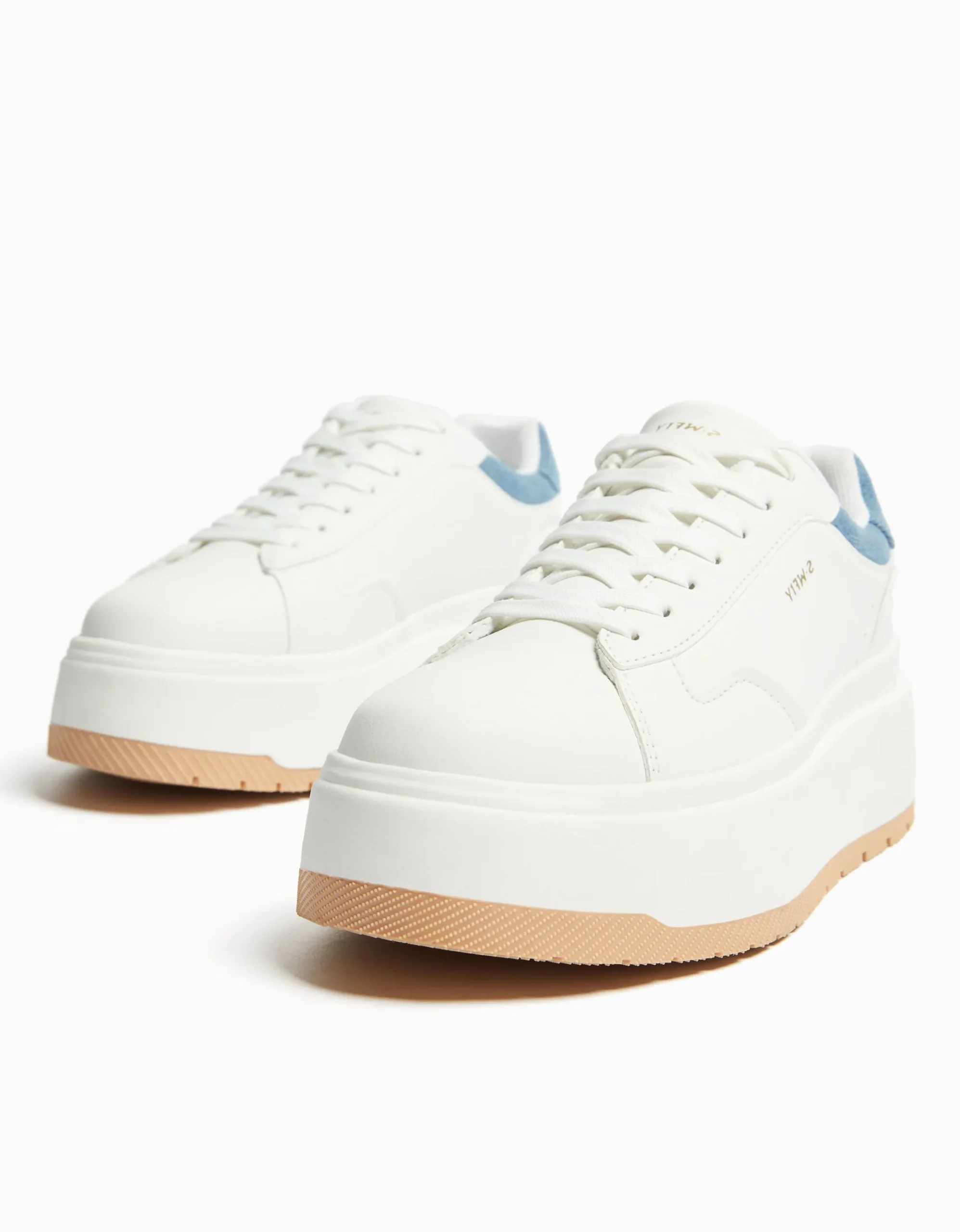 FEMME BERSHKA Chaussures*Baskets plateforme bimatière