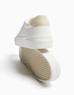 FEMME BERSHKA New*Baskets plateforme bimatière