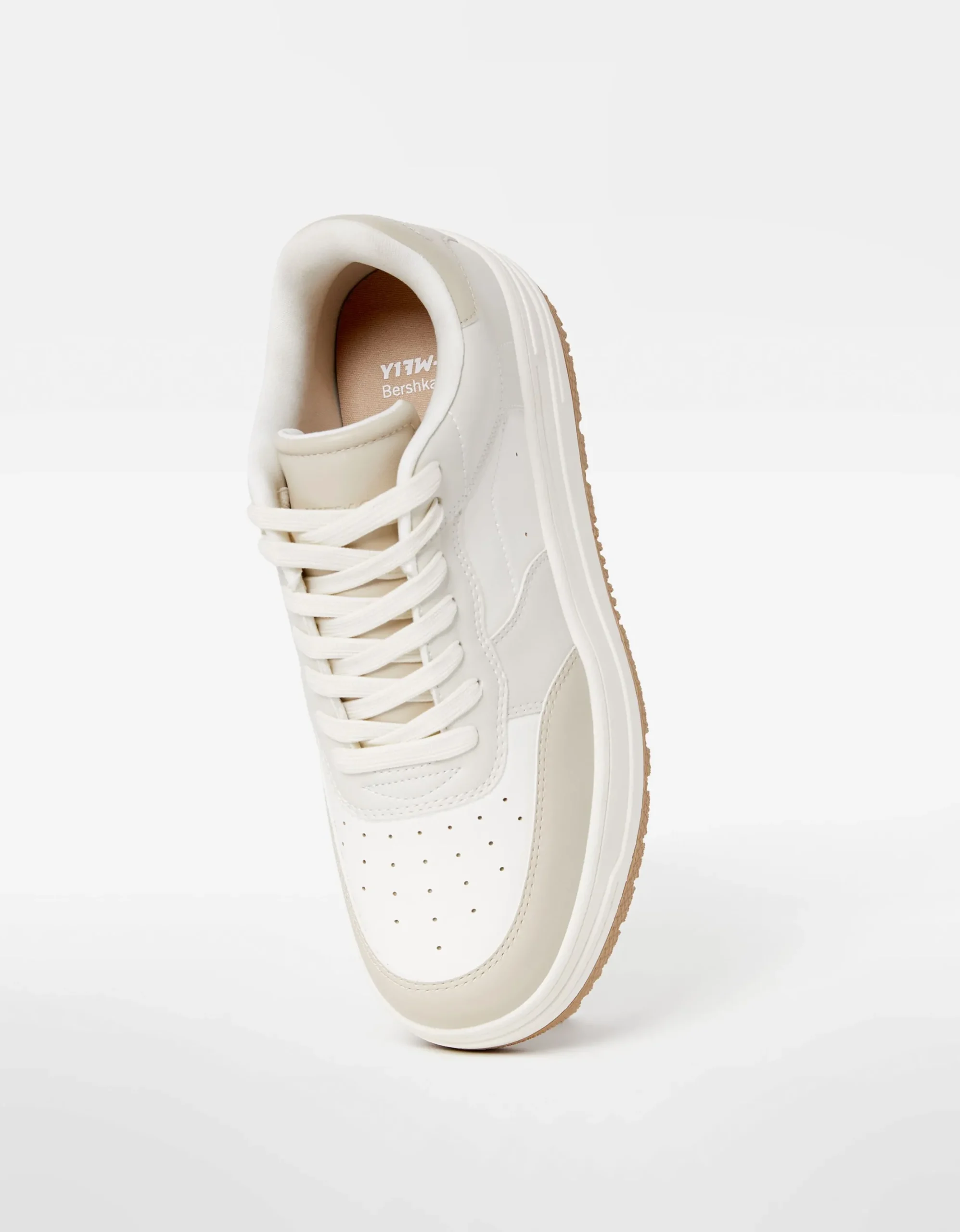 FEMME BERSHKA BSK Teen*Baskets plateforme bimatière