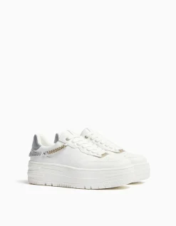 FEMME BERSHKA New*Baskets plateforme chaîne