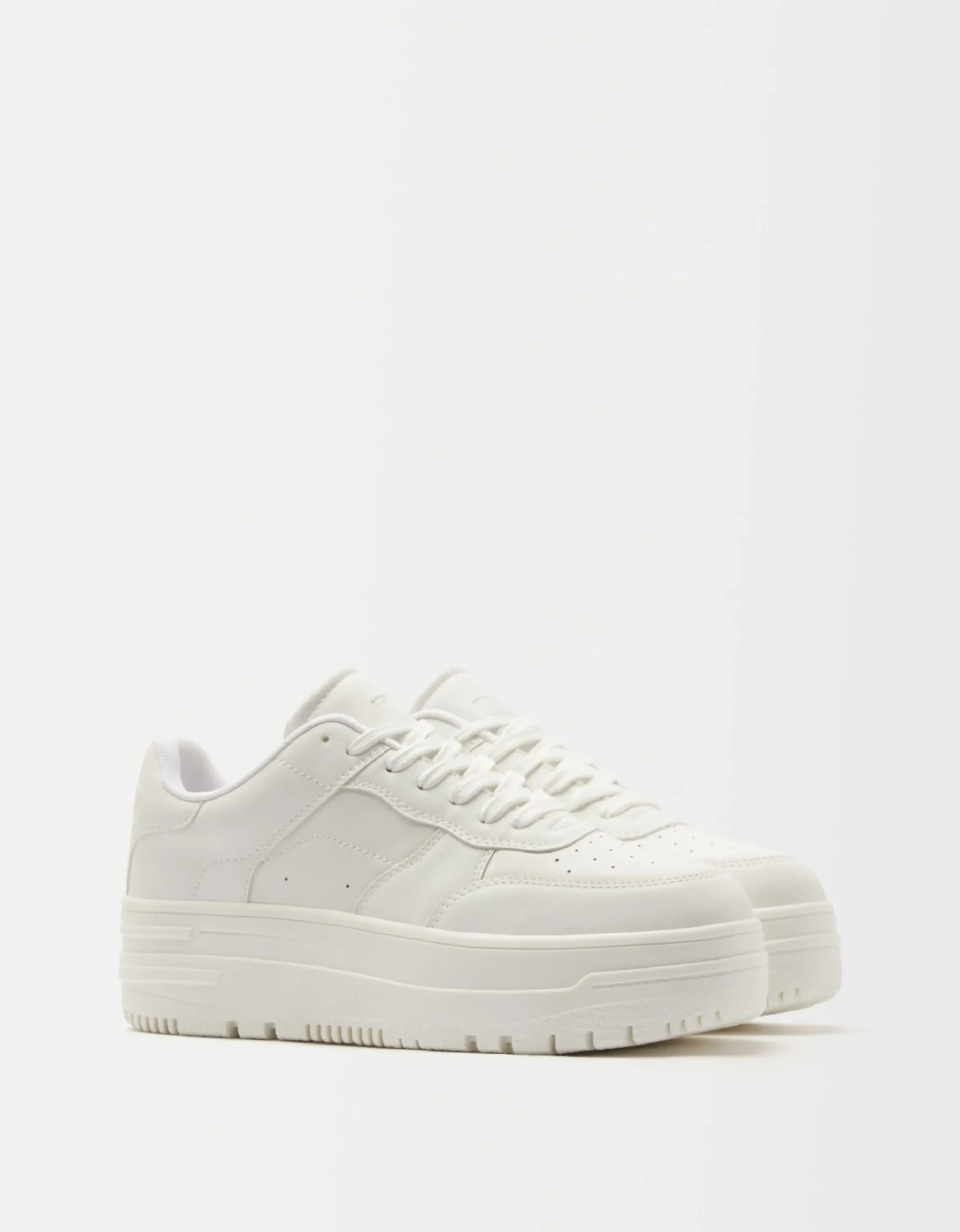FEMME BERSHKA Varsity*Baskets plateforme unies