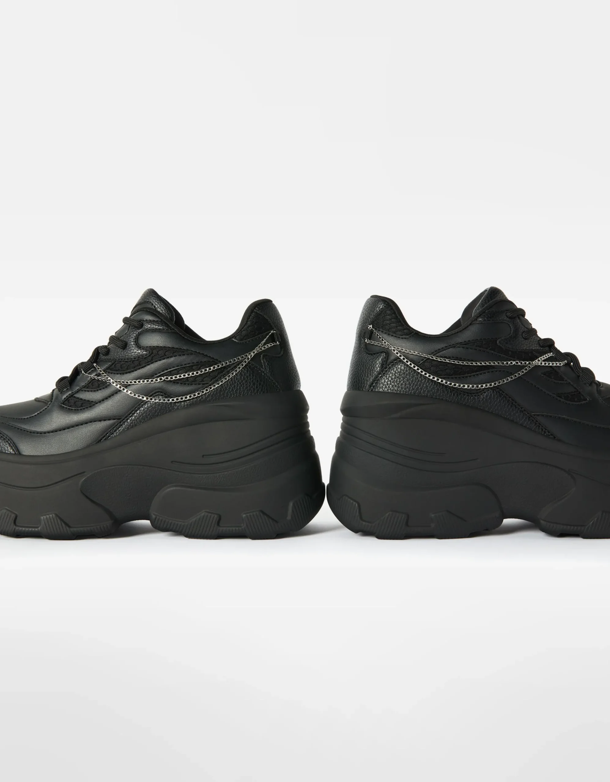 FEMME BERSHKA Best sellers*Baskets plateforme XL chaîne