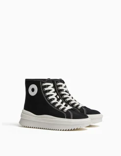 FEMME BERSHKA BSK Teen*Baskets type bottines plateforme