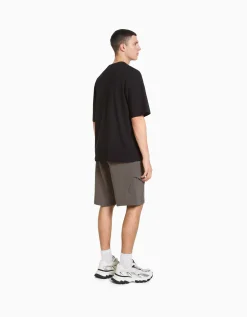 HOMME BERSHKA Basiques*Bermuda cargo molleton