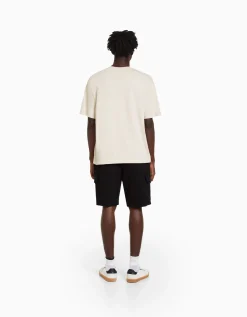 HOMME BERSHKA Bermudas*Bermuda jogger cargo