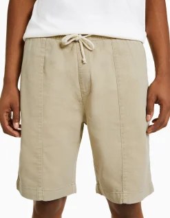 HOMME BERSHKA Bermudas*Bermuda jogger effet rustique