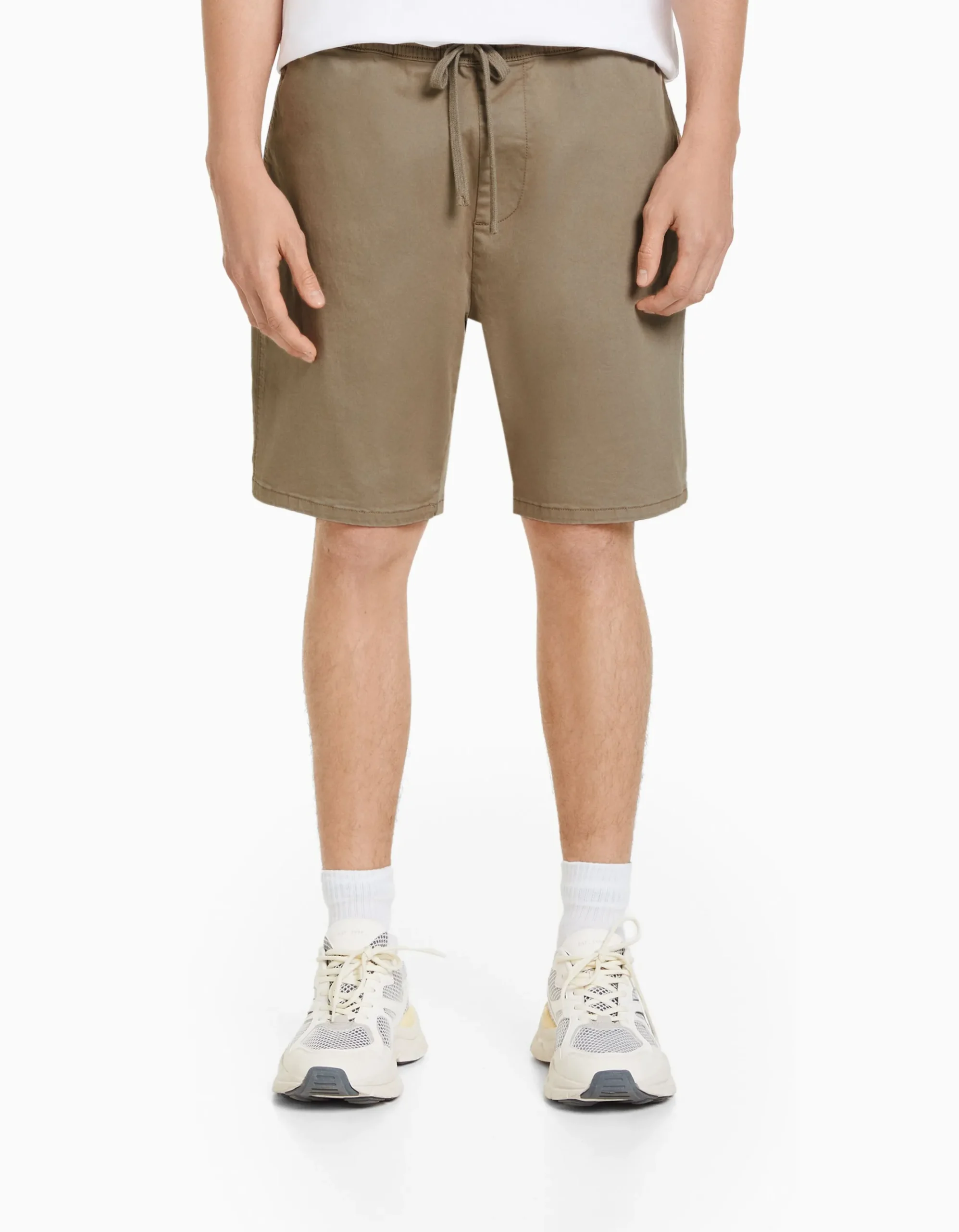 HOMME BERSHKA Bermudas*Bermuda style jogger
