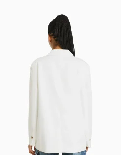 FEMME BERSHKA Vestes*Blazer tailoring croisé regular fit coupe féminine