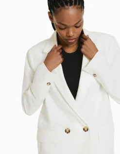 FEMME BERSHKA Vestes*Blazer tailoring croisé regular fit coupe féminine