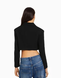 FEMME BERSHKA Vestes*Blazer tailoring cropped serge