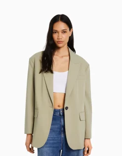 FEMME BERSHKA Vestes*Blazer tailoring oversize coupe masculine