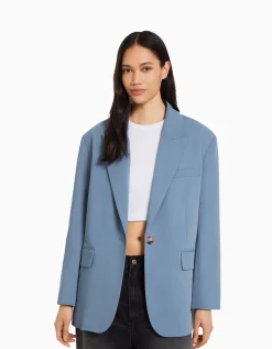 FEMME BERSHKA Tailleurs*Blazer tailoring oversize coupe masculine