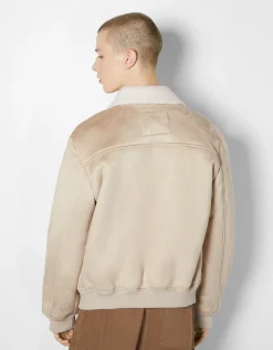 HOMME BERSHKA Blousons et manteaux*Blouson aviateur suédine