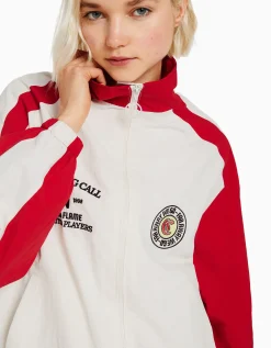 FEMME BERSHKA Vêtements*Blouson bandes contrastes