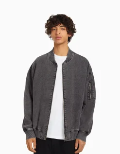 HOMME BERSHKA Blousons et manteaux*Blouson bomber coton