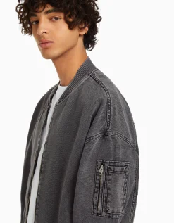 HOMME BERSHKA Blousons et manteaux*Blouson bomber coton