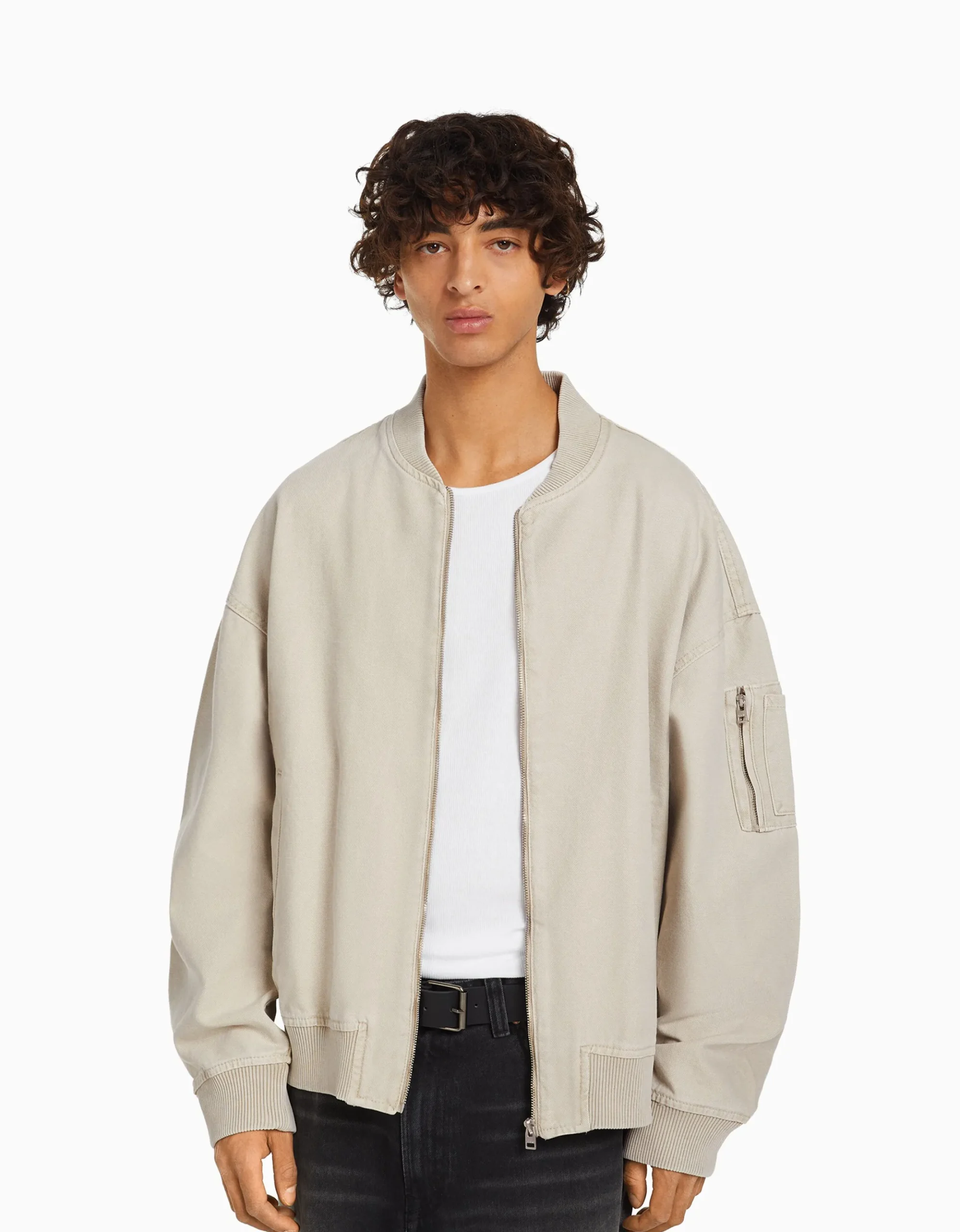 HOMME BERSHKA Blousons et manteaux*Blouson bomber coton