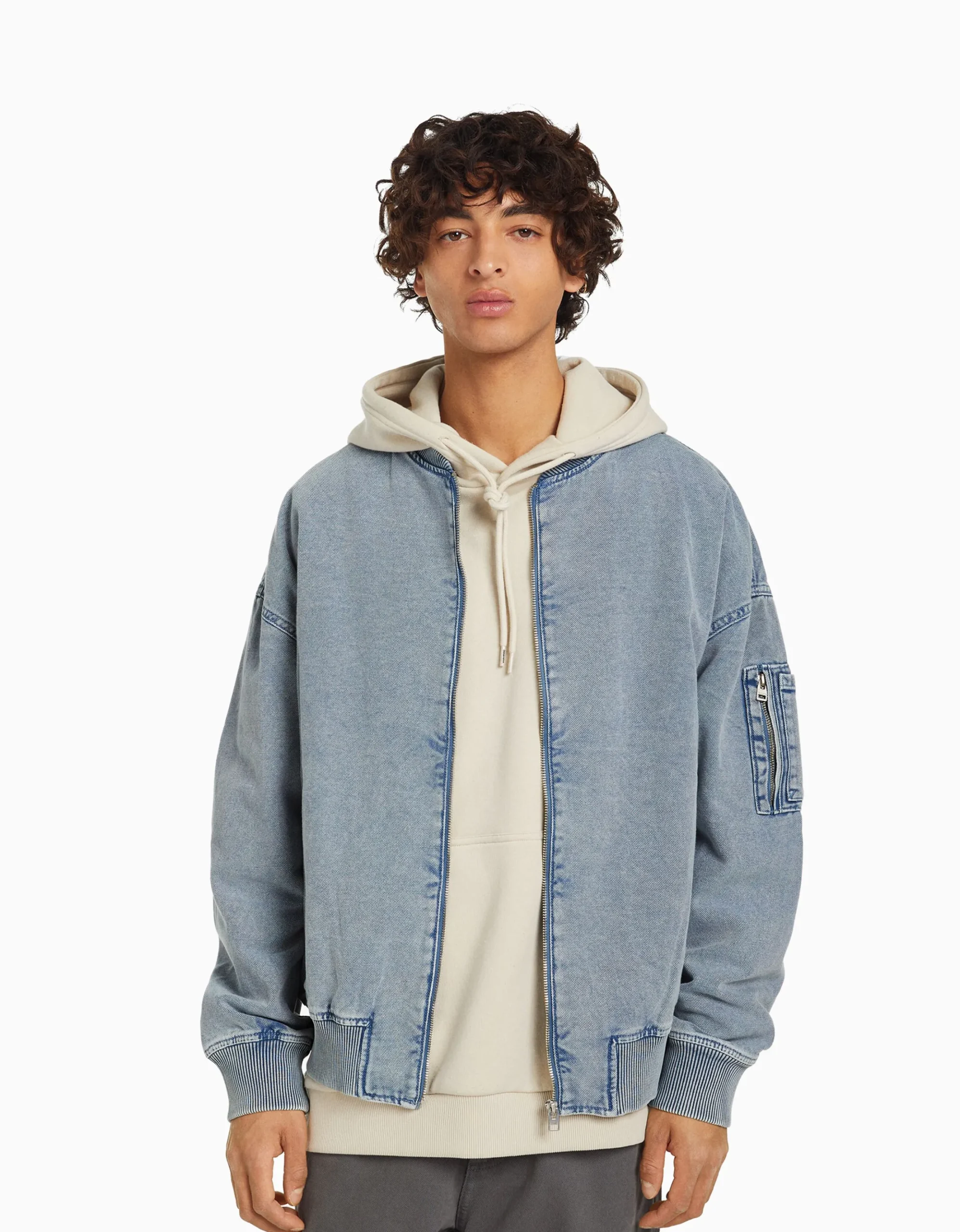 HOMME BERSHKA Blousons et manteaux*Blouson bomber coton