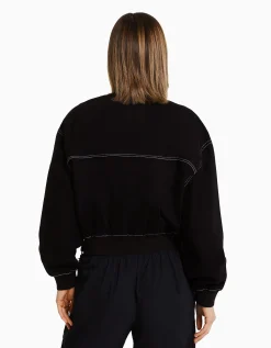 FEMME BERSHKA Vestes*Blouson bomber denim fil contraste