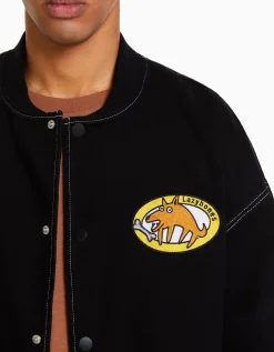 HOMME BERSHKA Blousons et manteaux*Blouson bomber denim fil contraste
