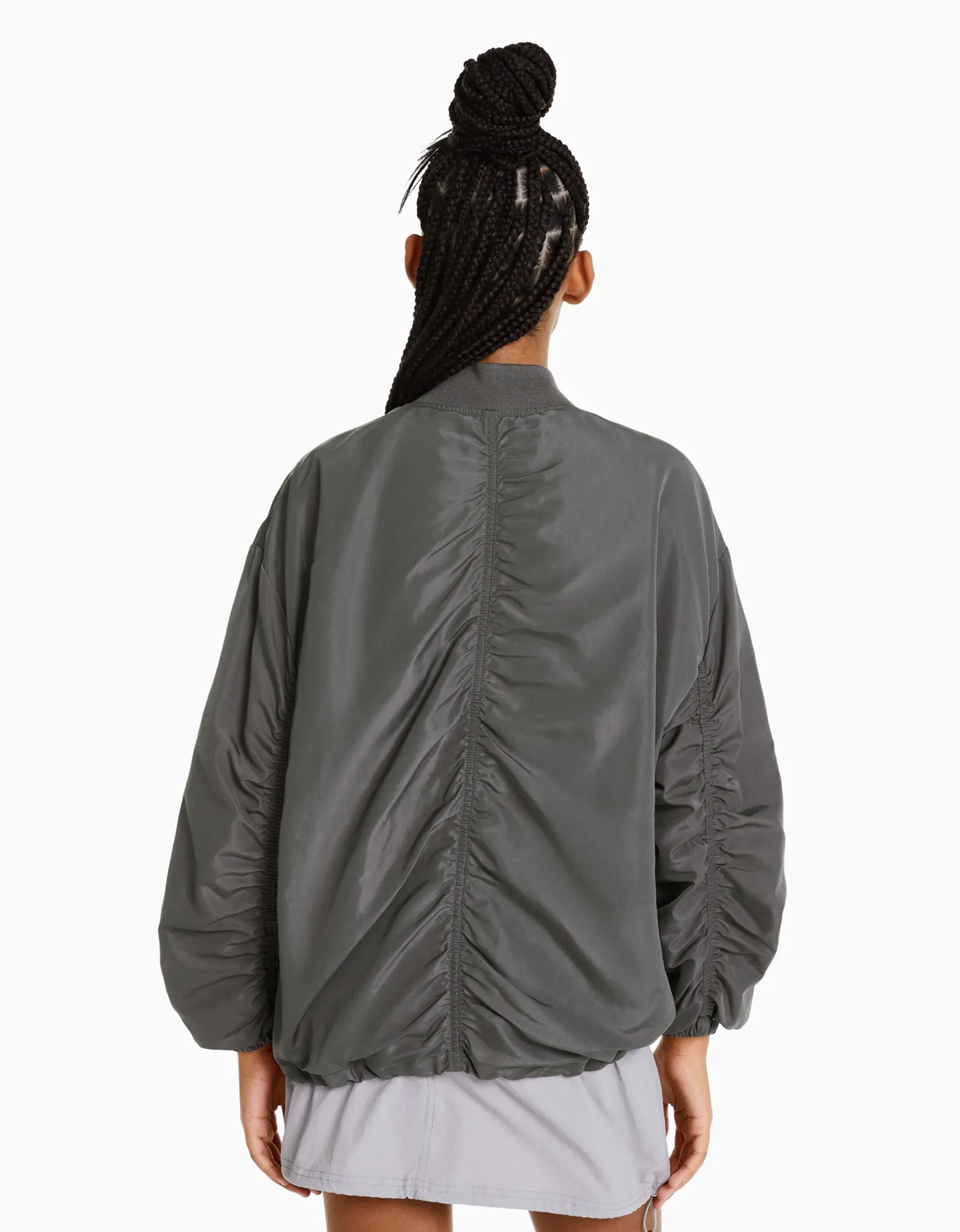FEMME BERSHKA Vêtements*Blouson bomber effet nylon