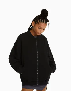 FEMME BERSHKA Vêtements*Blouson bomber gathering