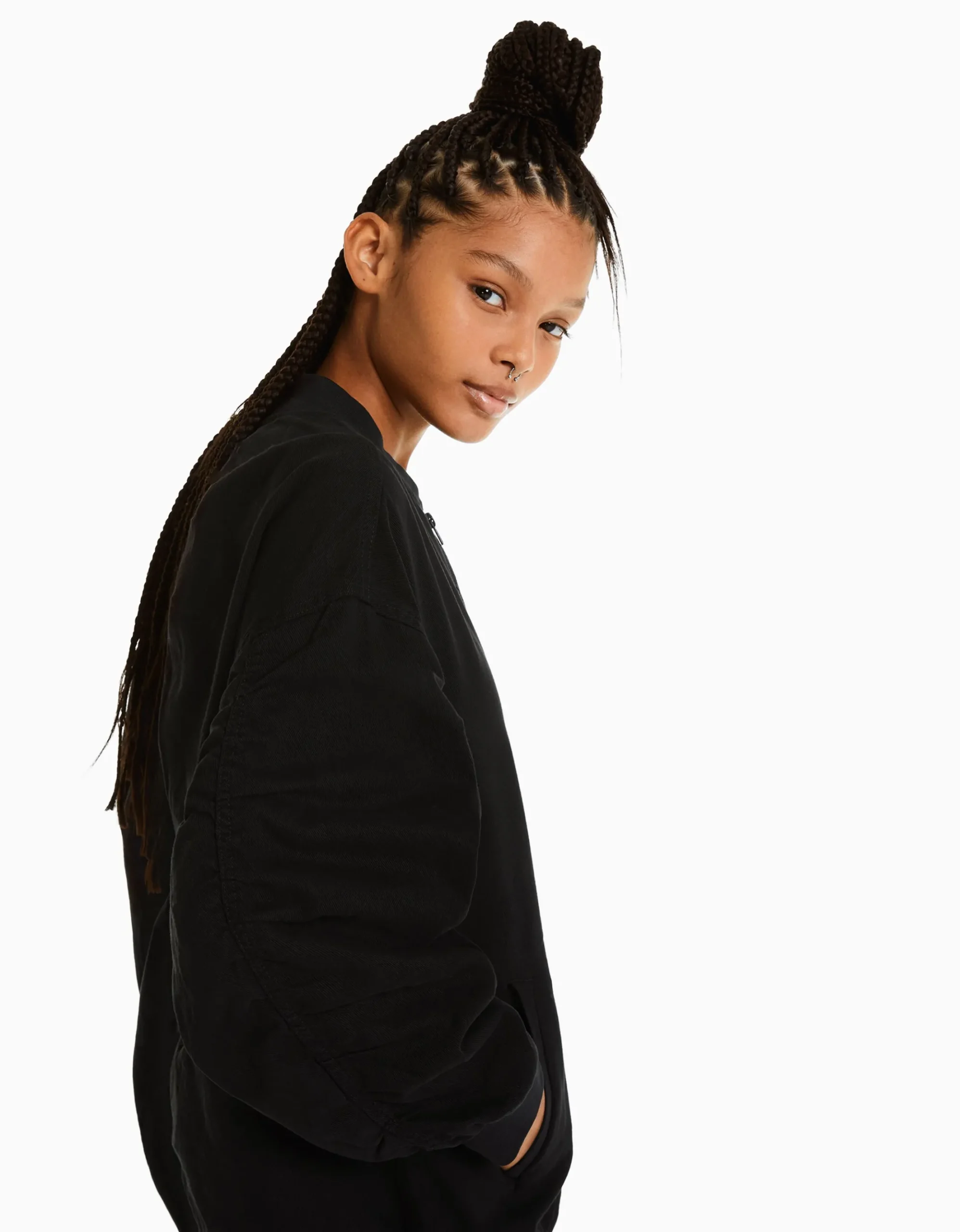 FEMME BERSHKA Vêtements*Blouson bomber gathering