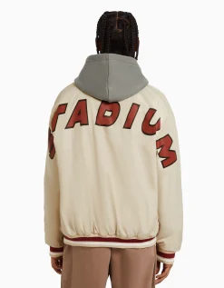 HOMME BERSHKA Blousons et manteaux*Blouson bomber matelassé imprimé