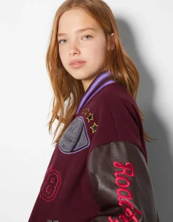 FEMME BERSHKA Vestes*Blouson bomber varsity