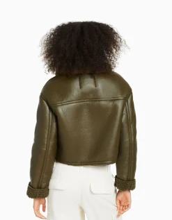 FEMME BERSHKA Vestes*Blouson court double face similicuir