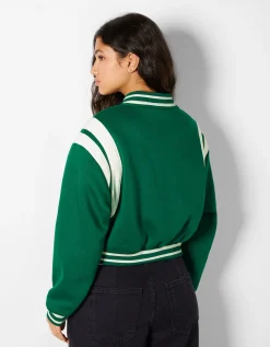 FEMME BERSHKA Vestes*Blouson cropped varsity