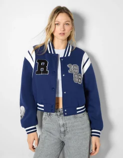 FEMME BERSHKA Vestes*Blouson cropped varsity