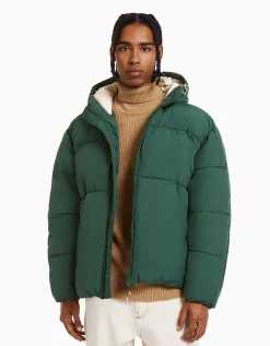 HOMME BERSHKA Blousons et manteaux*Blouson doudoune capuche