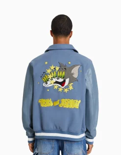 HOMME BERSHKA Vêtements*Blouson empiècements Tom & Jerry