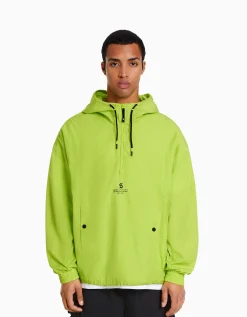 HOMME BERSHKA Blousons et manteaux*Blouson fin capuche effet nylon