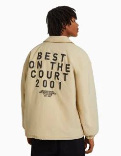HOMME BERSHKA Blousons et manteaux*Blouson imprimé dos