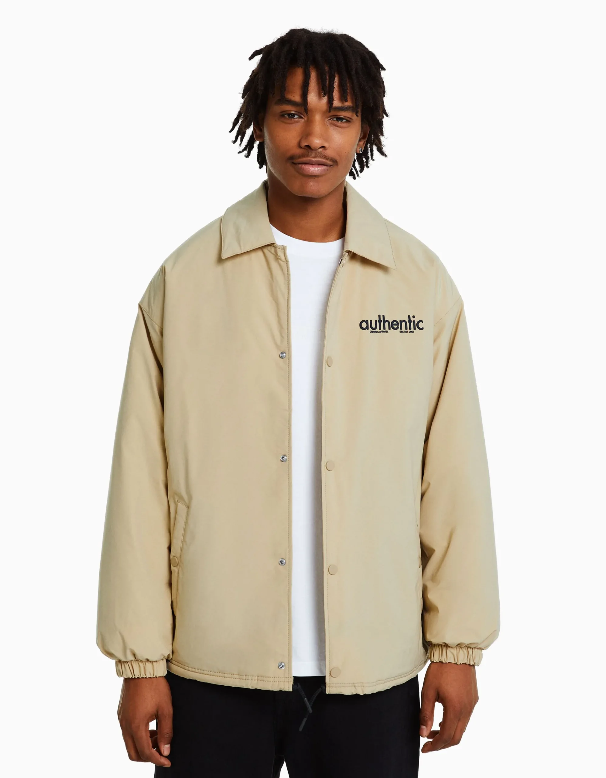 HOMME BERSHKA Vêtements*Blouson imprimé dos